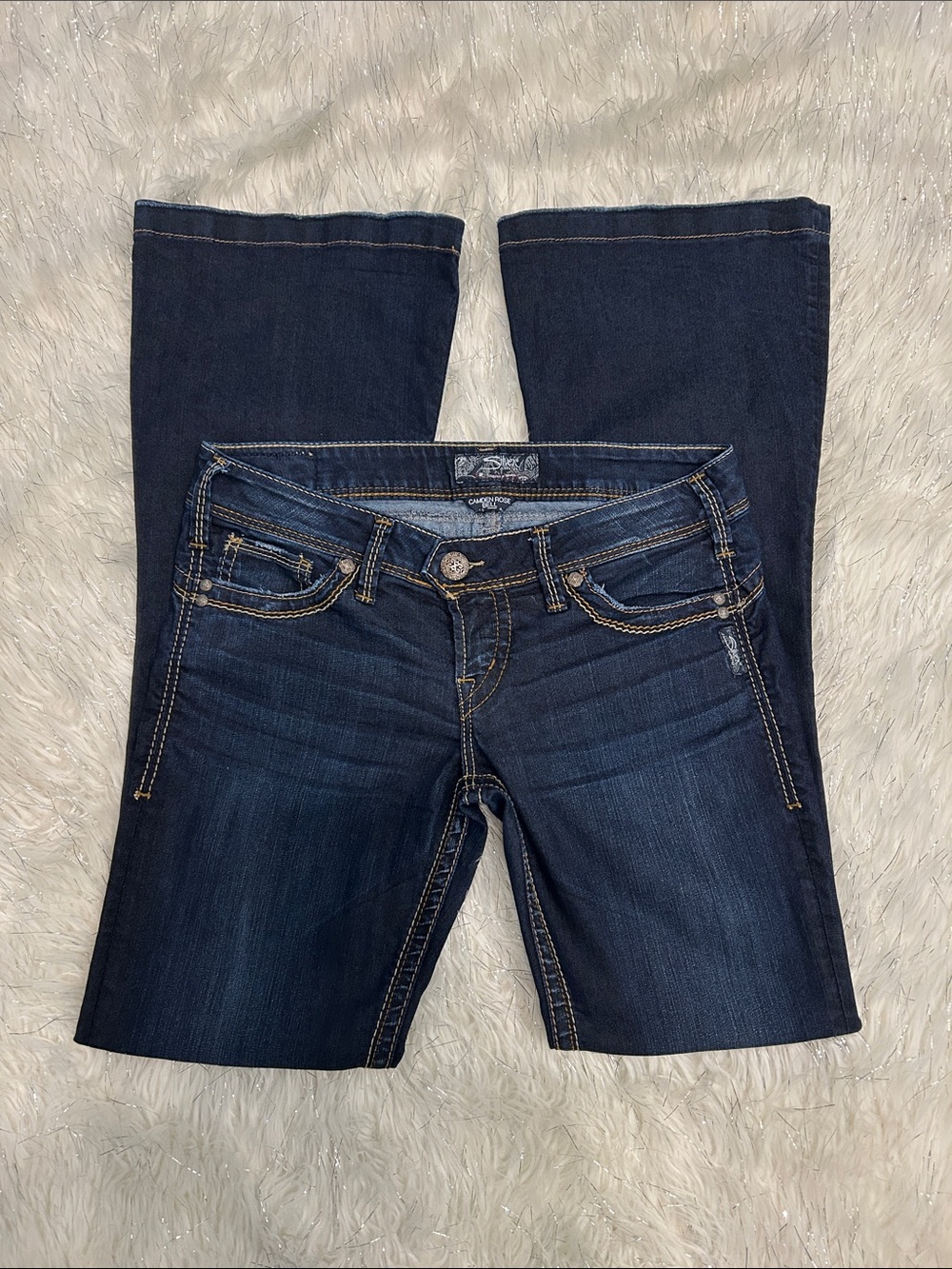 Vintage Silver Low Rise Jeans